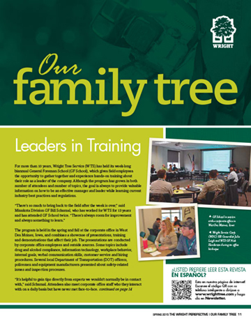 Spring 2015 Wright Tree Service Newsletter
