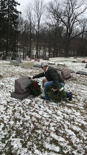 Wreath placement